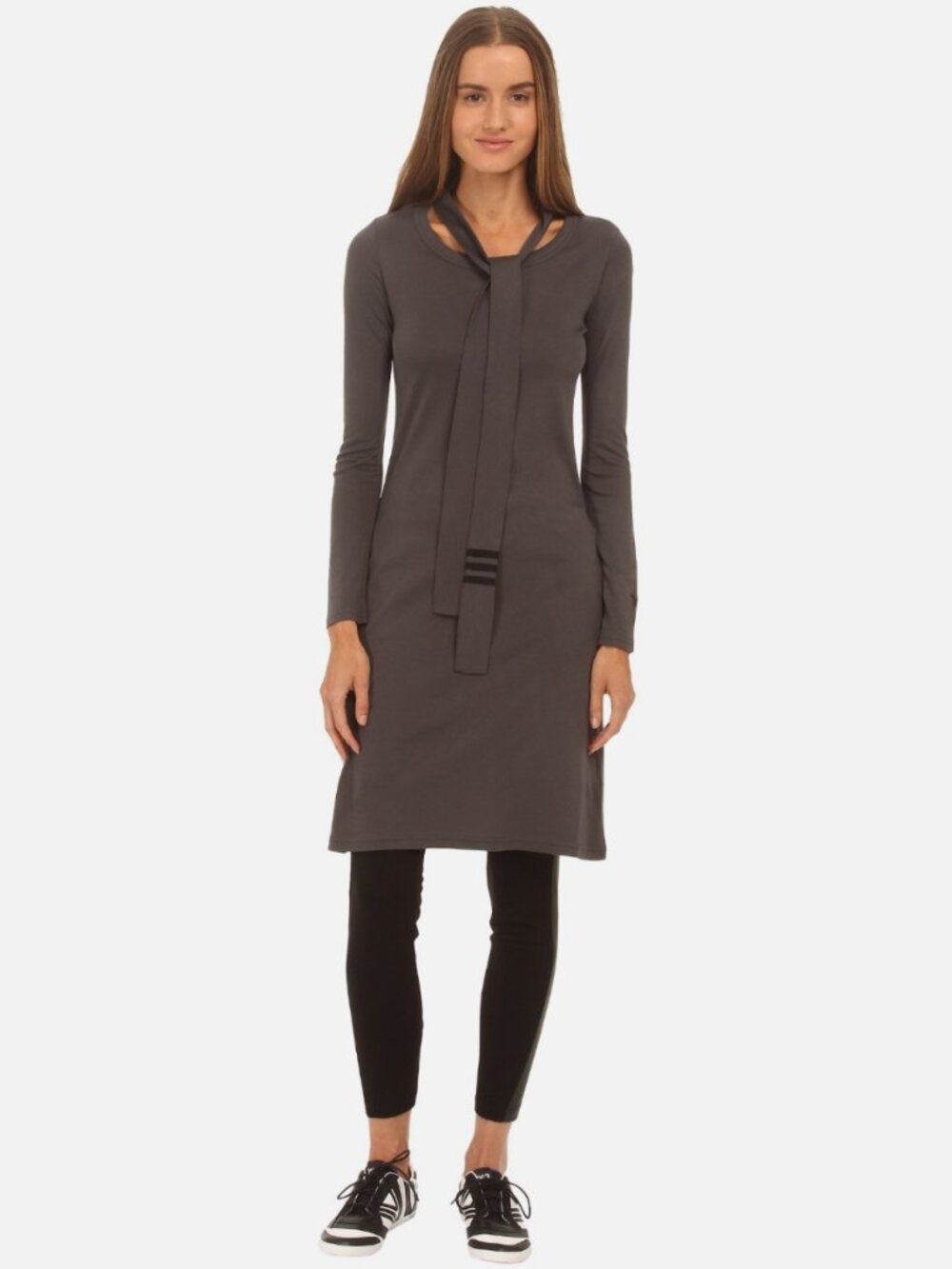adidas Y-3 by Yohji Yamamoto Necktie Tunic Dress Size M
